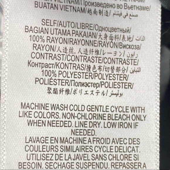 BCBGeneration Longline Sheer Button Up Top Cover-Up Tunic in Black - Picture 11 of 12